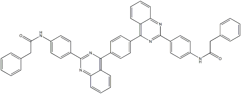 2-phenyl-N-(4-{4-[4-(2-{4-[(phenylacetyl)amino]phenyl}-4-quinazolinyl)phenyl]-2-quinazolinyl}phenyl)acetamide Structure