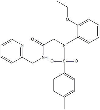 2-{2-ethoxy[(4-methylphenyl)sulfonyl]anilino}-N-(2-pyridinylmethyl)acetamide