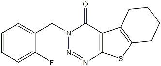 3-(2-fluorobenzyl)-5,6,7,8-tetrahydro[1]benzothieno[2,3-d][1,2,3]triazin-4(3H)-one Structure