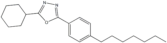 2-cyclohexyl-5-(4-heptylphenyl)-1,3,4-oxadiazole Structure