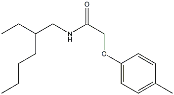 N-(2-ethylhexyl)-2-(4-methylphenoxy)acetamide Struktur