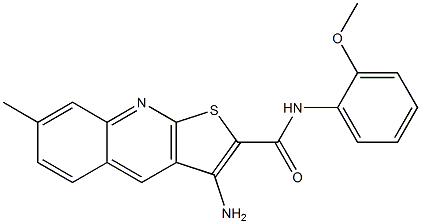 3-amino-N-(2-methoxyphenyl)-7-methylthieno[2,3-b]quinoline-2-carboxamide|