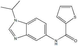 N-(1-isopropyl-1H-benzimidazol-5-yl)-2-thiophenecarboxamide Structure