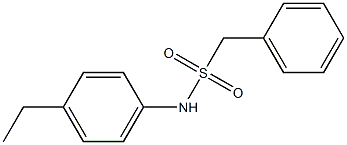 N-(4-ethylphenyl)(phenyl)methanesulfonamide 化学構造式