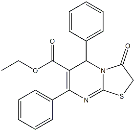 ethyl 3-oxo-5,7-diphenyl-2,3-dihydro-5H-[1,3]thiazolo[3,2-a]pyrimidine-6-carboxylate