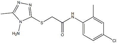 2-[(4-amino-5-methyl-4H-1,2,4-triazol-3-yl)sulfanyl]-N-(4-chloro-2-methylphenyl)acetamide