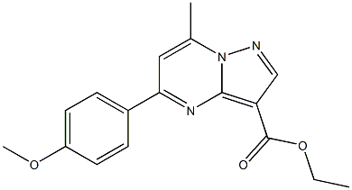 ethyl 5-(4-methoxyphenyl)-7-methylpyrazolo[1,5-a]pyrimidine-3-carboxylate