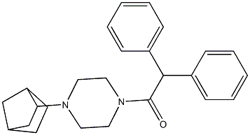 1-bicyclo[2.2.1]hept-2-yl-4-(diphenylacetyl)piperazine