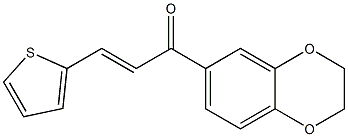 1-(2,3-dihydro-1,4-benzodioxin-6-yl)-3-(2-thienyl)-2-propen-1-one|