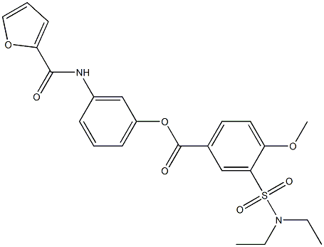 3-(2-furoylamino)phenyl 3-[(diethylamino)sulfonyl]-4-methoxybenzoate|