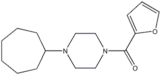 1-cycloheptyl-4-(2-furoyl)piperazine Struktur