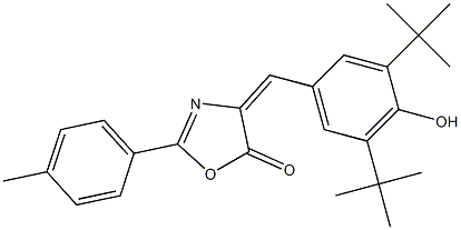 4-(3,5-ditert-butyl-4-hydroxybenzylidene)-2-(4-methylphenyl)-1,3-oxazol-5(4H)-one