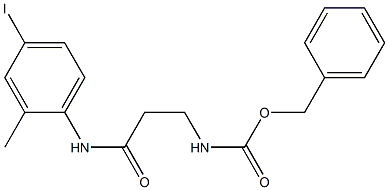  benzyl 3-(4-iodo-2-methylanilino)-3-oxopropylcarbamate