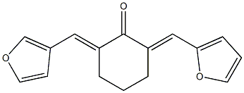 2-(2-furylmethylene)-6-(3-furylmethylene)cyclohexanone