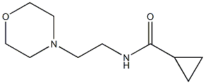 N-[2-(4-morpholinyl)ethyl]cyclopropanecarboxamide Struktur