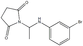 1-[1-(3-bromoanilino)ethyl]-2,5-pyrrolidinedione,,结构式