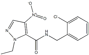 N-(2-chlorobenzyl)-1-ethyl-4-nitro-1H-pyrazole-5-carboxamide