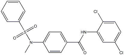 N-(2,5-dichlorophenyl)-4-[methyl(phenylsulfonyl)amino]benzamide