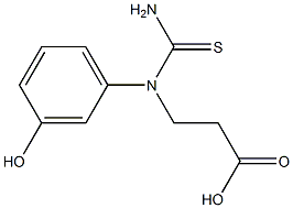 3-[(aminocarbothioyl)-3-hydroxyanilino]propanoic acid,,结构式