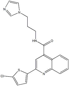 2-(5-chloro-2-thienyl)-N-[3-(1H-imidazol-1-yl)propyl]-4-quinolinecarboxamide