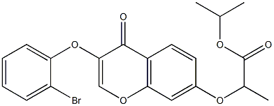 isopropyl 2-{[3-(2-bromophenoxy)-4-oxo-4H-chromen-7-yl]oxy}propanoate