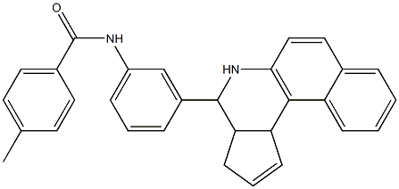 N-[3-(3a,4,5,11c-tetrahydro-3H-benzo[f]cyclopenta[c]quinolin-4-yl)phenyl]-4-methylbenzamide