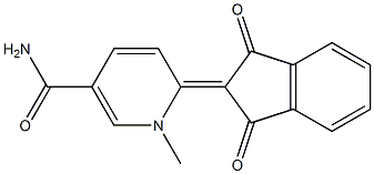 6-(1,3-dioxo-1,3-dihydro-2H-inden-2-ylidene)-1-methyl-1,6-dihydro-3-pyridinecarboxamide