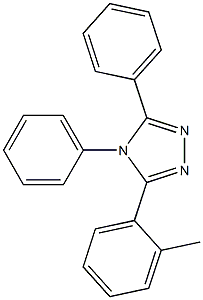 3-(2-methylphenyl)-4,5-diphenyl-4H-1,2,4-triazole 化学構造式