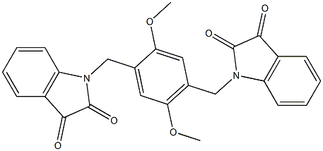 1-{4-[(2,3-dioxo-2,3-dihydro-1H-indol-1-yl)methyl]-2,5-dimethoxybenzyl}-1H-indole-2,3-dione Structure