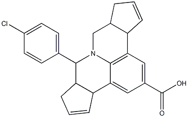 7-(4-chlorophenyl)-3b,6,6a,7,9,9a,10,12a-octahydrocyclopenta[c]cyclopenta[4,5]pyrido[3,2,1-ij]quinoline-2-carboxylic acid