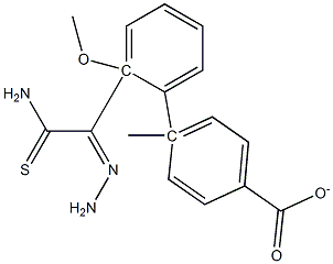 4-[2-(aminocarbothioyl)carbohydrazonoyl]-2-methoxyphenyl 4-methylbenzoate Structure