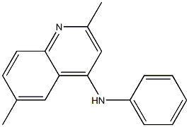 2,6-dimethyl-N-phenyl-4-quinolinamine,,结构式