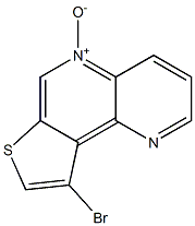 9-bromothieno[2,3-c][1,5]naphthyridine 5-oxide 化学構造式