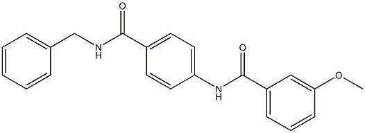 N-{4-[(benzylamino)carbonyl]phenyl}-3-methoxybenzamide Structure