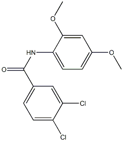 3,4-dichloro-N-(2,4-dimethoxyphenyl)benzamide Structure