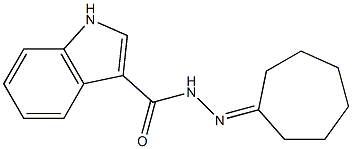 N'-cycloheptylidene-1H-indole-3-carbohydrazide