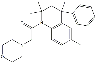  2,2,4,6-tetramethyl-1-(4-morpholinylacetyl)-4-phenyl-1,2,3,4-tetrahydroquinoline