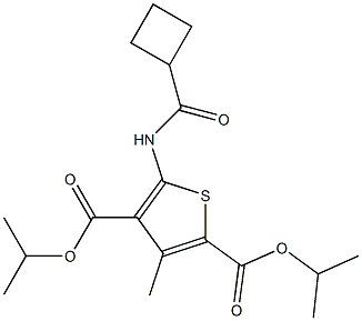 diisopropyl 5-[(cyclobutylcarbonyl)amino]-3-methylthiophene-2,4-dicarboxylate