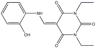 1,3-diethyl-5-[(2-hydroxyanilino)methylene]-2,4,6(1H,3H,5H)-pyrimidinetrione