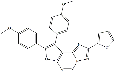 2-(2-furyl)-8,9-bis(4-methoxyphenyl)furo[3,2-e][1,2,4]triazolo[1,5-c]pyrimidine