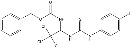 benzyl 2,2,2-trichloro-1-{[(4-iodoanilino)carbothioyl]amino}ethylcarbamate Structure