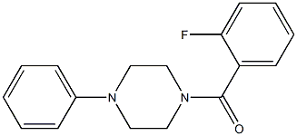 1-(2-fluorobenzoyl)-4-phenylpiperazine,,结构式