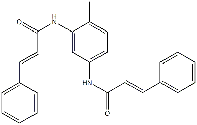 N-[3-(cinnamoylamino)-4-methylphenyl]-3-phenylacrylamide Struktur