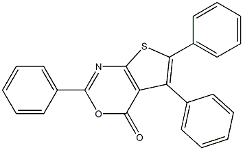 2,5,6-triphenyl-4H-thieno[2,3-d][1,3]oxazin-4-one,,结构式