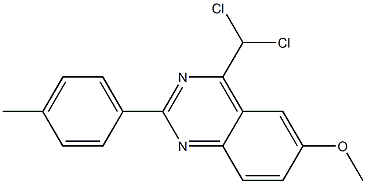 4-(dichloromethyl)-6-methoxy-2-(4-methylphenyl)quinazoline Structure