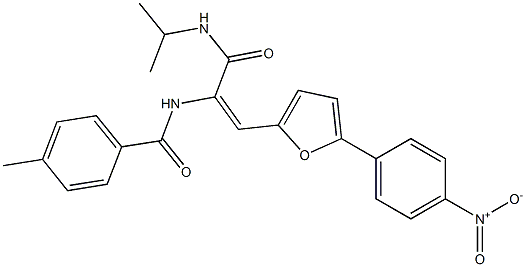  N-{2-(5-{4-nitrophenyl}-2-furyl)-1-[(isopropylamino)carbonyl]vinyl}-4-methylbenzamide