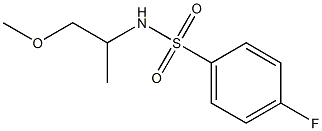 4-fluoro-N-(2-methoxy-1-methylethyl)benzenesulfonamide