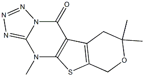  4,8,8-trimethyl-4,6,8,9-tetrahydro-10H-pyrano[4',3':4,5]thieno[2,3-d]tetraazolo[1,5-a]pyrimidin-10-one