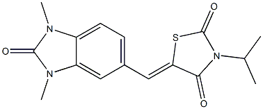 5-[(1,3-dimethyl-2-oxo-2,3-dihydro-1H-benzimidazol-5-yl)methylene]-3-isopropyl-1,3-thiazolidine-2,4-dione Structure