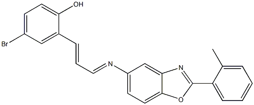  4-bromo-2-(3-{[2-(2-methylphenyl)-1,3-benzoxazol-5-yl]imino}-1-propenyl)phenol